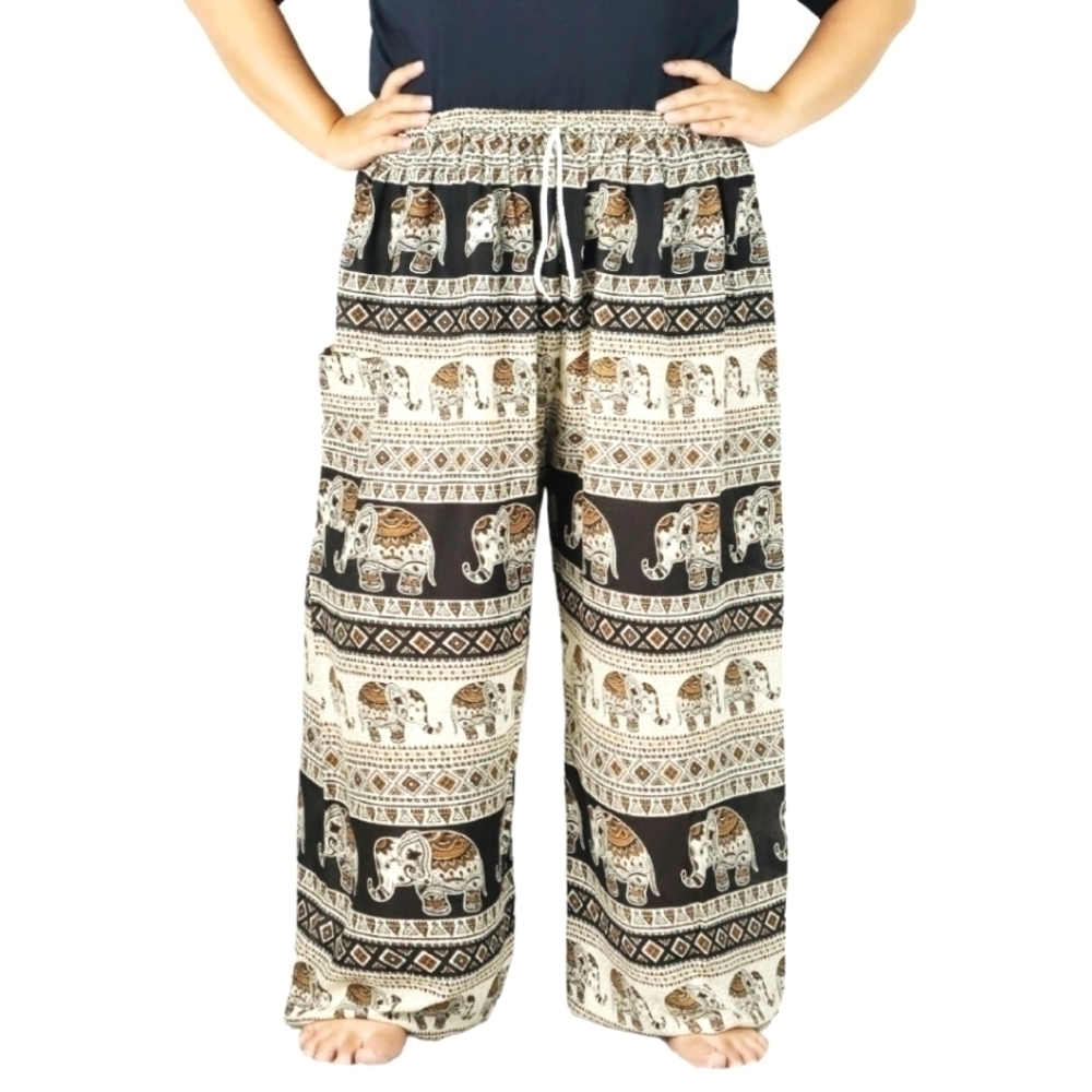 Chinrada - Smocked Waist harem PLUS SIZE 2XL 🇹🇭